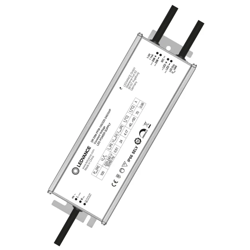 LED driver LEDVANCE DR DIM-PFM-100/220-240/24/P 24VDC 4,17A 100W 1-10V stmívatelný IP66 Výhodná Nabídka