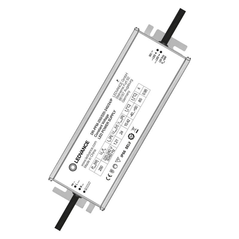 Objednat Nyní LED driver LEDVANCE DR-PFM-250/220-240/24/P 24VDC 10,42A 250W IP66