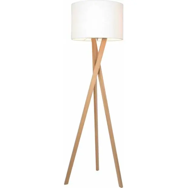 Cenově Výhodný RVEGLT SESSAK RVEGLT Vega 4100020-6002 - Přírodní stojací lampa na trojnožce 60W, dub Nordlux