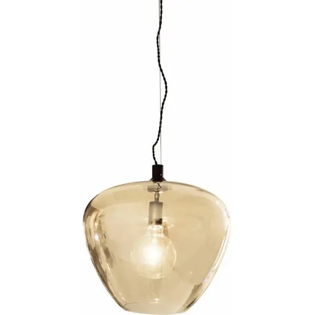 RBELGKA SESSAK RBELGKA Bellissimo grande 4200870-5503 - Elegantní závěsné svítidlo ze skla 60W, jantarová Nordlux Cenový Hit