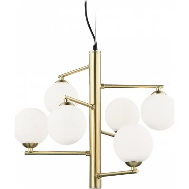 WILK6KU SESSAK WILK6KU Willa K36018-6KU - Elegantní závěsné svítidlo se šesti stínidly 25W, zlatá Nordlux Cenová Bomba