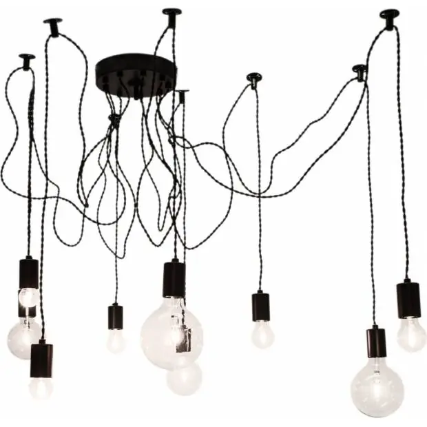 Nízká Cena RSPIK9M SESSAK RSPIK9M Spindelon 4200750-4002 - Kreativní závěsné svítidlo 40W, 9 x E27, černá Nordlux