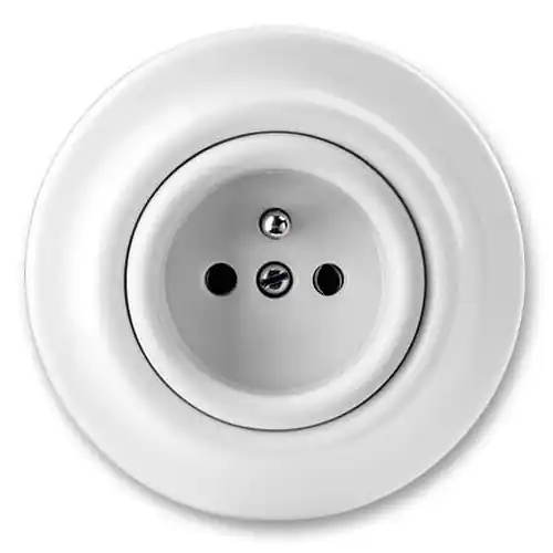 Pouze Dnes ABB DECENTO 6619K-C06347 ZÁSUVKA JEDNONÁSOBNÁ S OCHRANNÝM KOLÍKEM BÍLÁ (PORCELÁN)