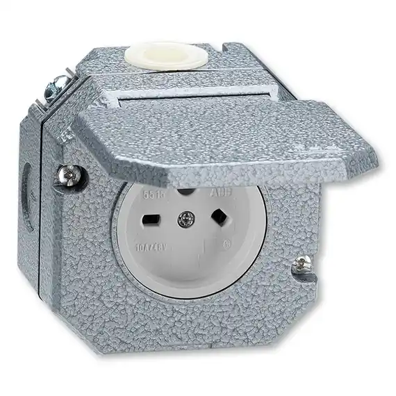 ABB GARANT 5515N-C05755 ZÁSUVKA TECHNICKÁ VENKOVNÍ AL VZOR K IP55 ŠEDÁ Zlevněný