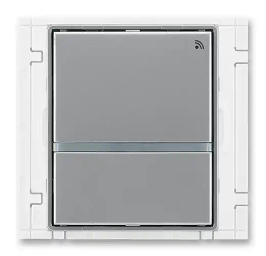 Vysoce Kvalitní Vysílač RF signálu dvojtlačítkový nástěnný 868 MHz ABB Time 3299E-A21908 36 ocelová