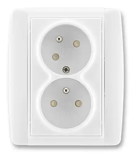 JBE Z 5513E-C02357 01 ZÁSUV.NAT.2NÁS,BEZŠR.,BÍLÁ/LED.BÍLÁ Cenová Bomba