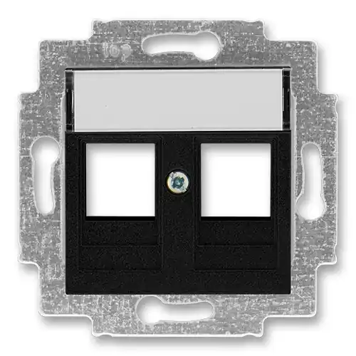 Značkový Kryt zásuvky komunikační datové ABB Levit 5014H-A01018 63 onyx