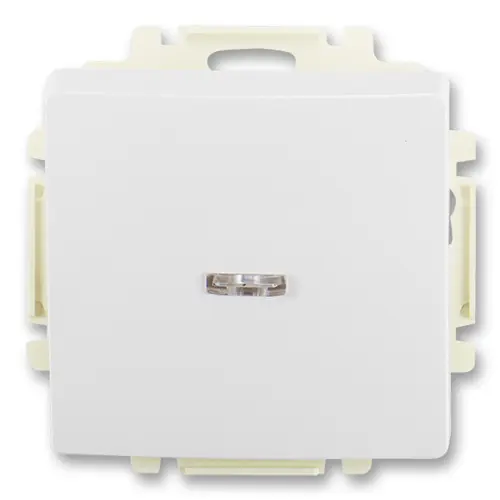 Horká Nabídka Vypínač jednopólový s průzorem č.1So ABB Swing 3557G-A01341 B1 jasně bílá