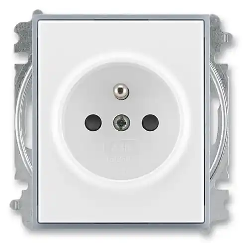 ABB ELEMENT 6619E-A06357 04 ZÁSUVKA JEDNONÁSOBNÁ S OCHRANNÝM KOLÍKEM S CLONKAMI BÍLÁ/LEDOVÁ ŠEDÁ Kup Teď