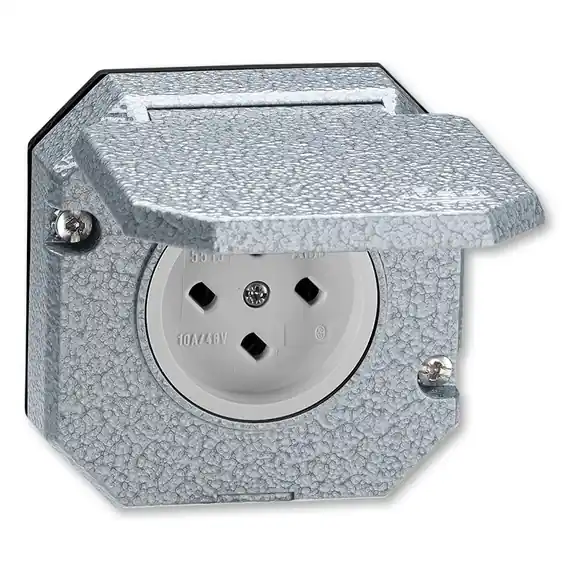 ABB GARANT 5515N-C05766 ZÁSUVKA TECHNICKÁ VENKOVNÍ VESTAVNÁ AL VZOR L IP55 ŠEDÁ Speciální Cena