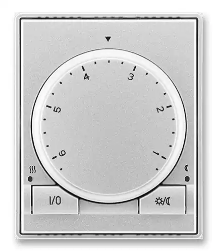 Sleva Termostat univerzální otočný (ovládací jednotka) ABB Time 3292E-A10101 08 titanová