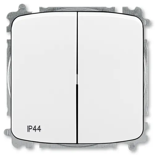 Nová Kolekce Přepínač sériový č.5, IP44, zapuštěný, bezšroubové svorky ABB Tango 3559A-A05940 bílá