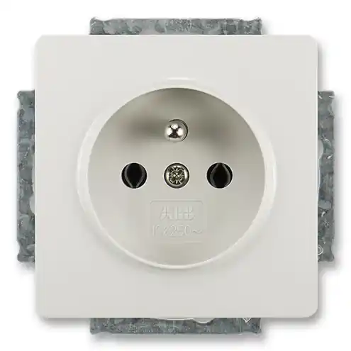 Zásuvka jednonásobná ABB Swing 5518G-A02349 S1 světle šedá Pouze Dnes