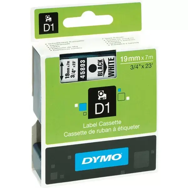 Popisovací páska D1 45803 černá/bílá 19mmx7m DYMO Omezená Nabídka