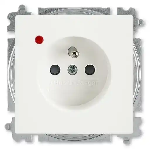 Sleva ABB FUTURE 6699B-A06357884 ZÁSUVKA S PŘEPĚŤOVOU OCHRANOU, S CLONKAMI, S OPTICKOU SIGNALIZACÍ PORUCHY MECHOVÁ BÍLÁ