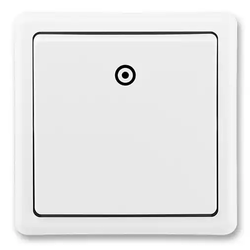 Horká Nabídka Tlačítko č.1/0 ABB Classic 3553-80289 B1 jasně bílá
