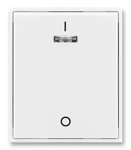 Kryt spínače trojpólového s čirým průzorem ABB Element Time 3558E-A00933 01 bílá/ledová bílá Tovární Cena