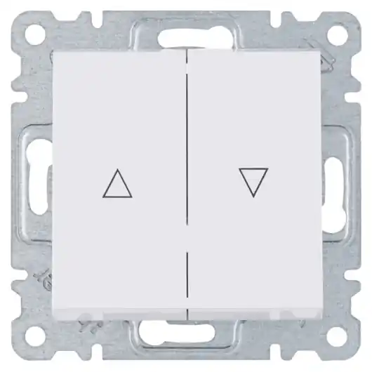 Tlačítko žaluziové Hager Lumina 1pólové WL0320 bílá lesk Koupit Online