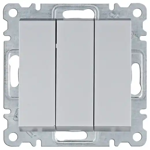 Spínač třípólový Hager Lumina WL0072 stříbrná mat Horká Nabídka