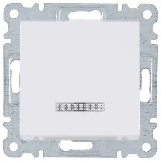Cenová Bomba Spínač jednopólový Hager Lumina řazení 1 s podsvětlením 16A/250V WL0610 bílá lesk