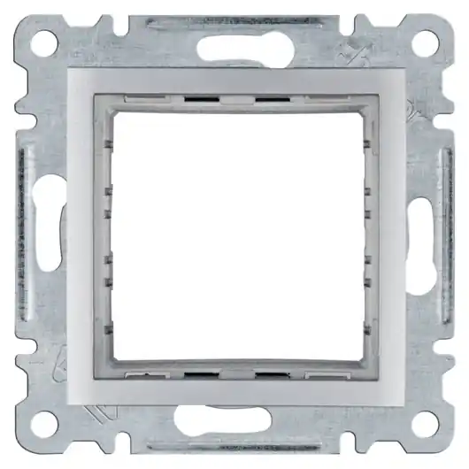 Rychlé Dodání Adaptér pro přístroje Hager Lumina WL2512 45x45mm, stříbrná mat