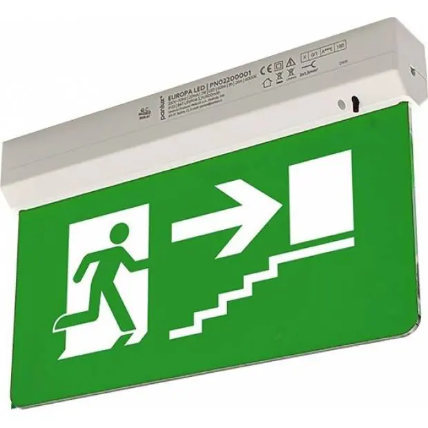 PN35200011 PANLUX EUROPA LED KOMPLET nouzové svítidlo s piktogramem schody nahoru Panlux Nová Kolekce