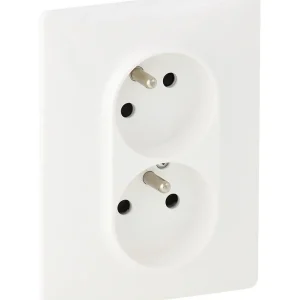 Zásuvka 2x2P+PE s clonkami Legrand Valena Life 753186, 16A, 250V, bílá Časově Omezené