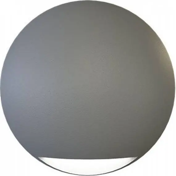 Speciální Cena PN42100018 LEON CIRCLE nástěnné zahradní LED svítidlo 2W stříbrná Panlux