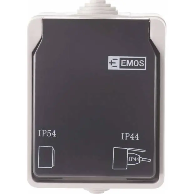 A1396 Zásuvka nástěnná 16A/250V IP44 EMOS Omezená Nabídka