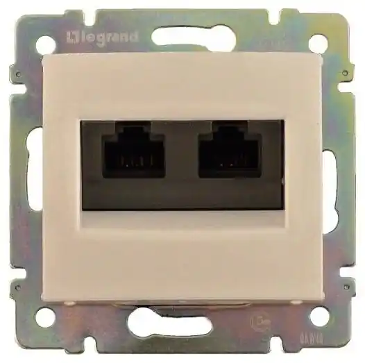 Jen Po Omezenou Doba Zásuvka Legrand Valena 2xRJ45 UPT cat6, 774143, 2 výstupy, béžová