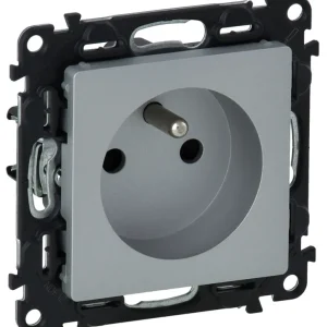 Zásuvka 2P+PE s clonkami Legrand Valena Life 753380, 16A, 250V, hliník Sezónní Sleva