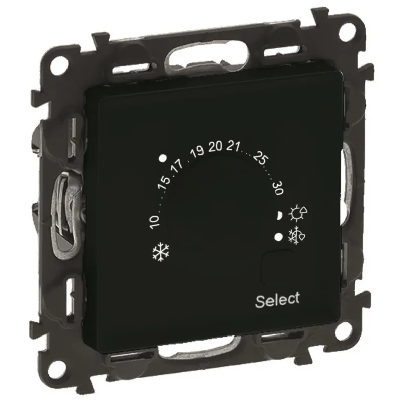 Cenová Bomba Elektrický pokojový termostat Legrand Valena Life 756333, černá