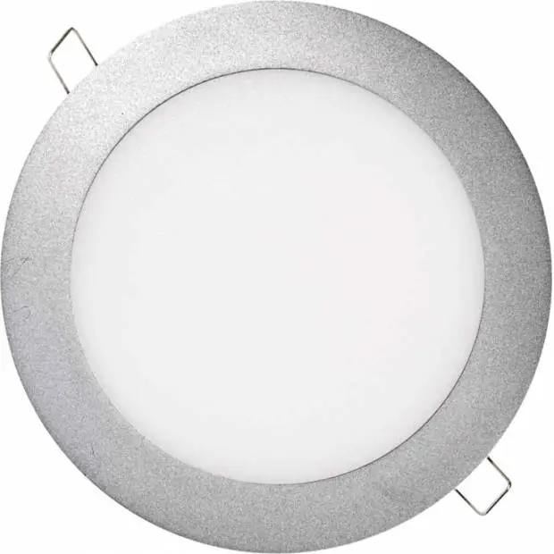 Must-Have ZD1232 LED panel 175mm, kruhový vestavný stříbrný, 12W neutr. bílá EMOS Lighting