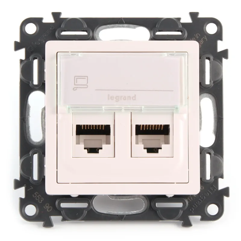 Datová zásuvka Legrand Valena Life 2xRJ45 UTP cat5e LIN, 75C5UB2, bílá Ověřený