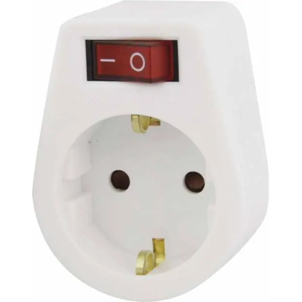 Aktuální P00262 Zásuvka s vypínačem SCHUKO EMOS