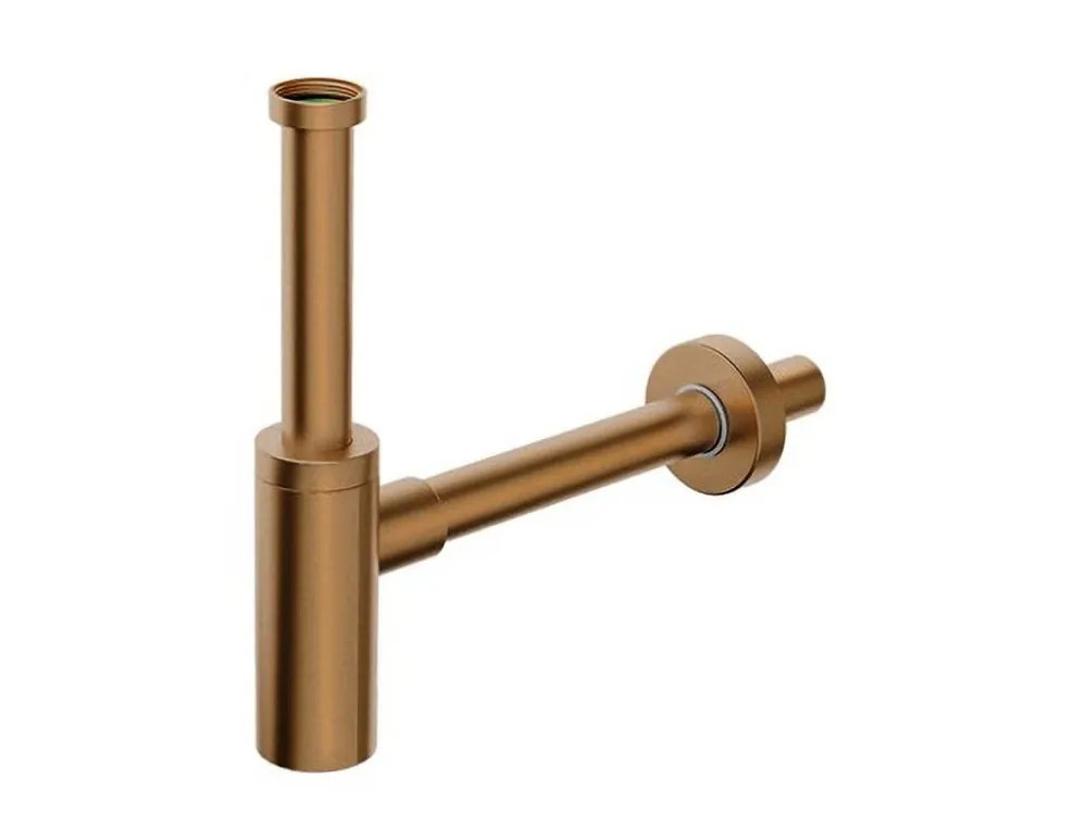 Doprava Zdarma INOXMATER umyvadlový sifon 5/4", odpad 32 mm, nerez/měď mat