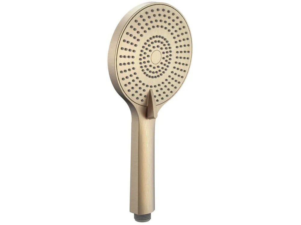 Ruční masážní sprcha, 3 režimy sprchování, silikon trysky, průměr 120mm, ABS/světlé zlato mat Levný