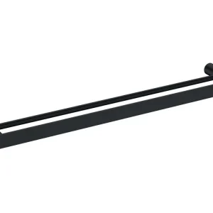Dvojitý držák ručníků Nostris 600 mm, černá Sezónní Sleva