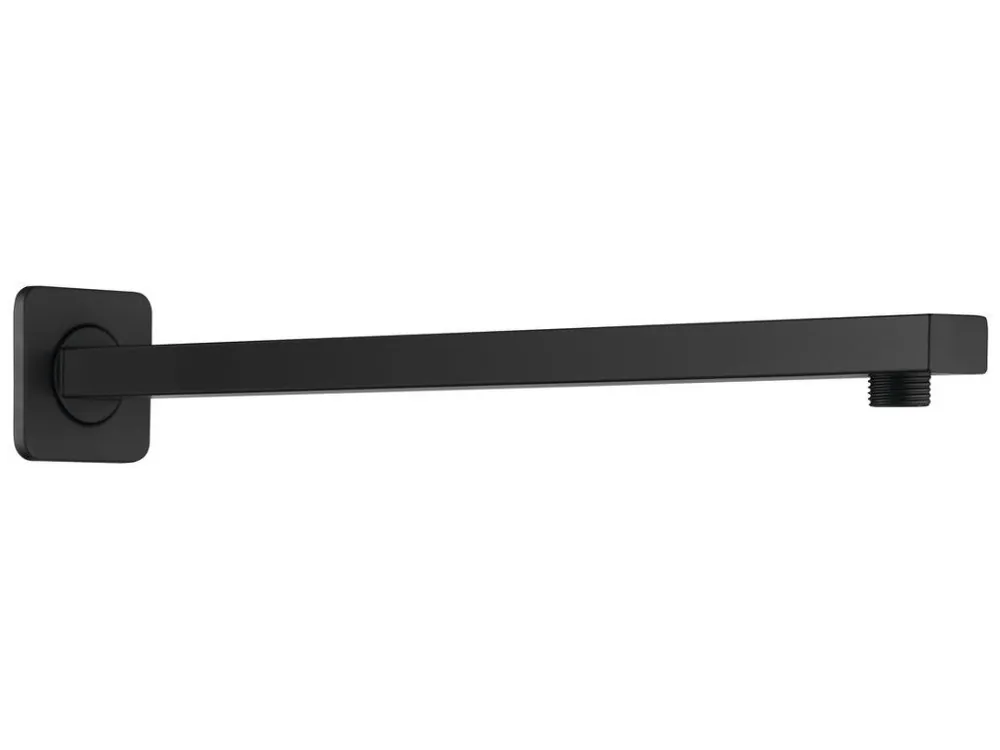 Autentický Sprchové ramínko hranaté nízké, 400mm, černá mat