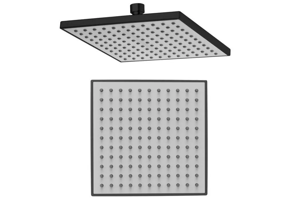 Hlavová sprcha, 200x200mm, ABS/černá mat Časově Omezené