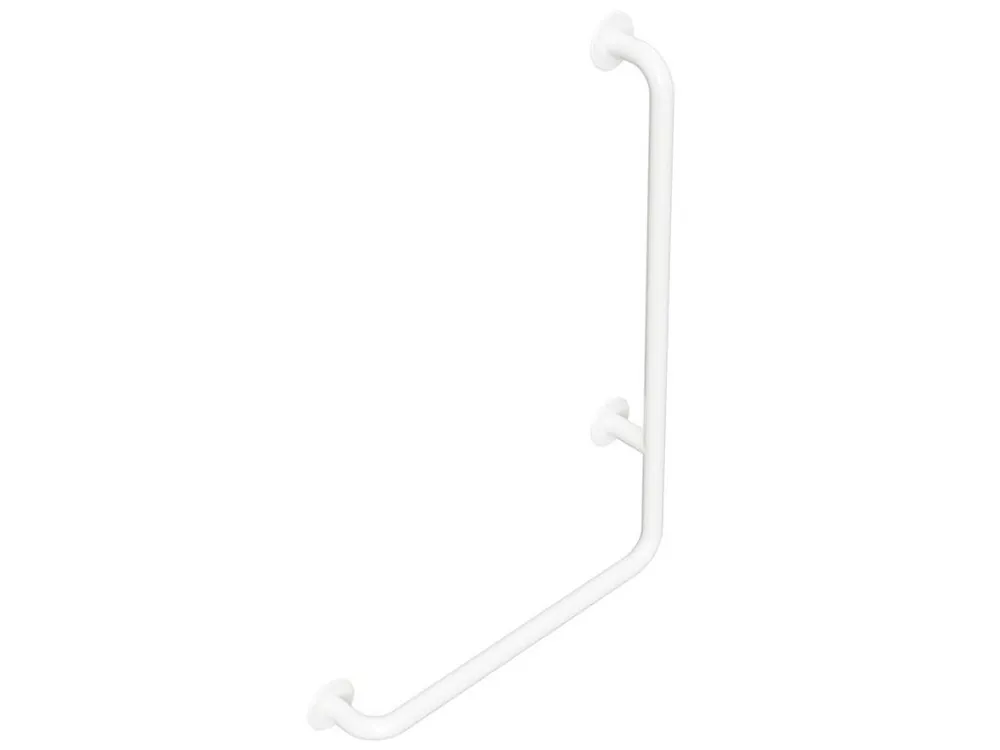 Ověřený HANDICAP nástěnné madlo PRAVÉ 810x550mm, bílá