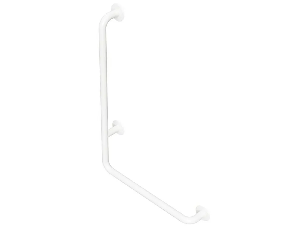 Cenově Výhodný HANDICAP nástěnné madlo LEVÉ 810x550mm, bílá