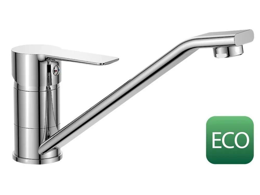 Horká Nabídka BARON ECO 6 l/min, stojánková dřezová baterie, 186mm, otočné ramínko, chrom