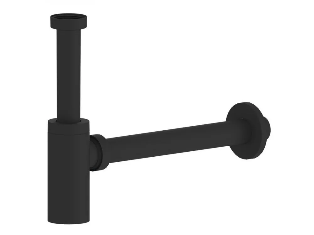 KING umyvadlový sifon 5/4", odpad 32 mm, ABS/černá mat Cenově Výhodný