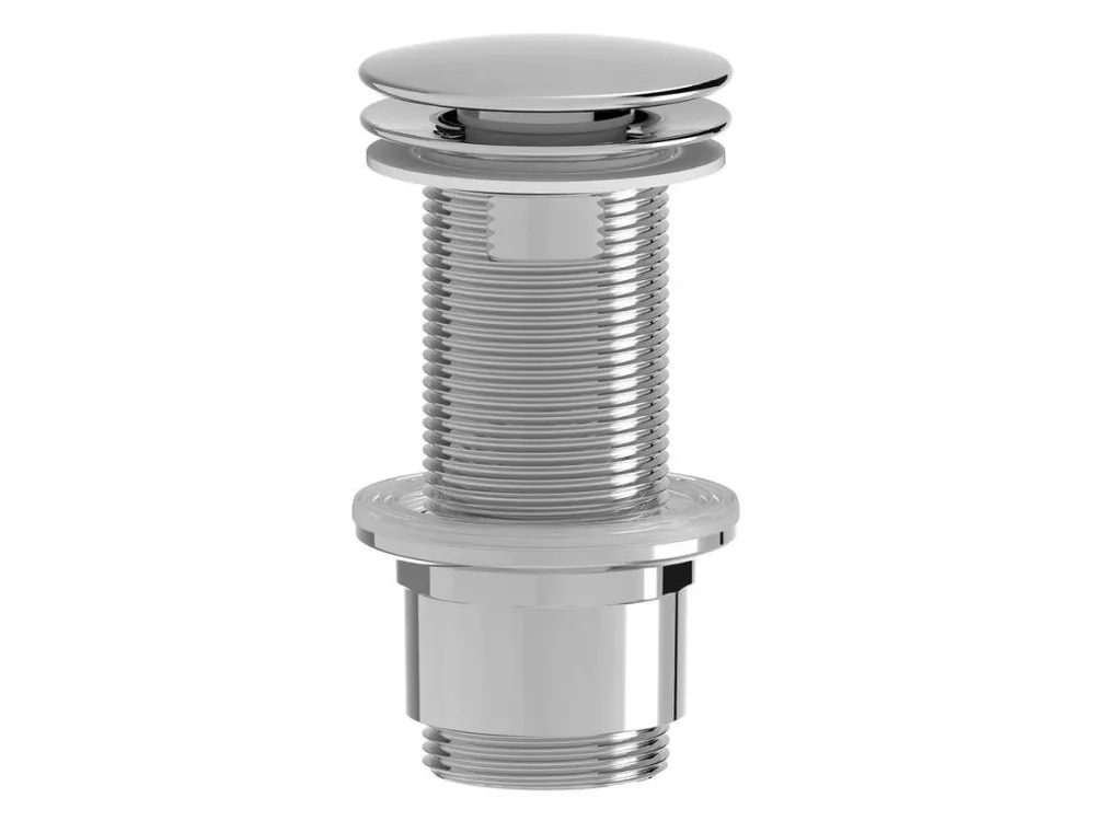 Poslední Šance Umyvadlová výpust 5/4“, neuzavíratelná, velká zátka, 10-80mm, ABS/chrom