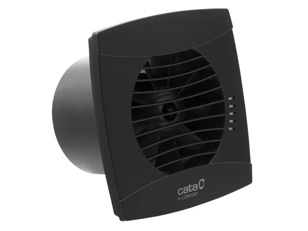 UC-12 TH koupelnový ventilátor axiální s automatem, 12W, potrubí 120mm, černá Přímo Od Výrobce
