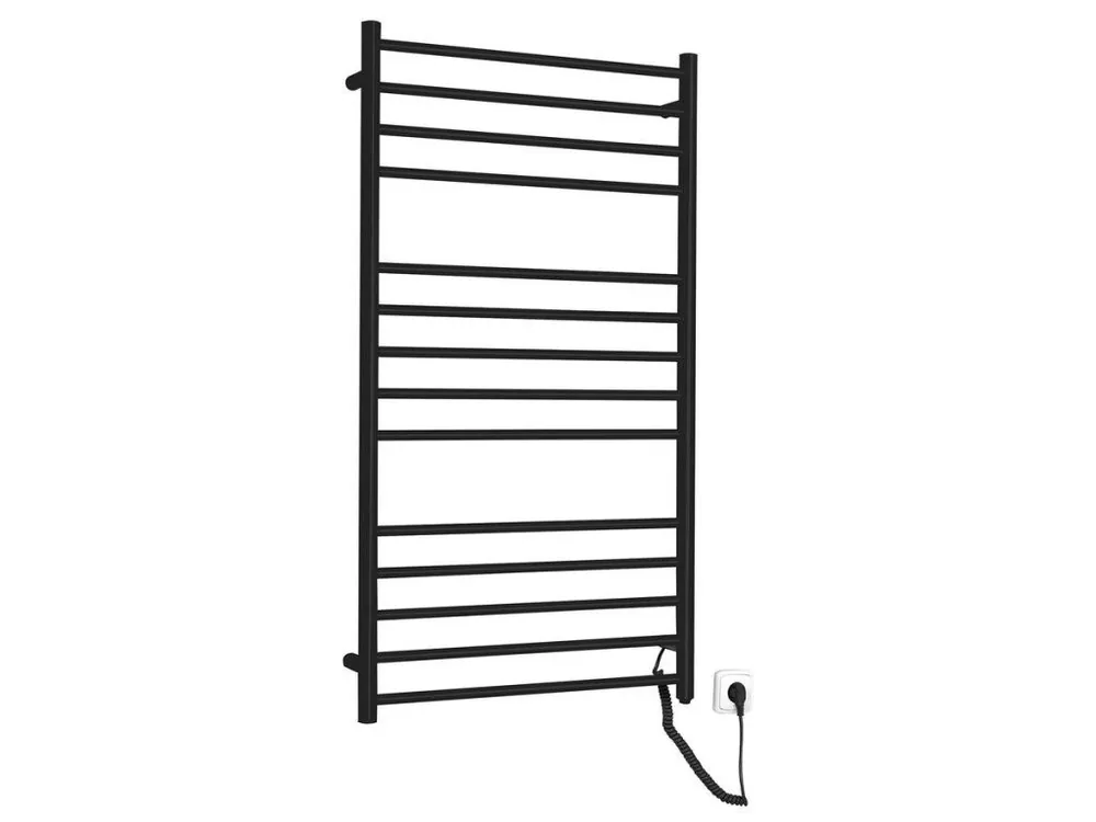 Finální Výprodej Redondo elektrický sušák ručníků, kulatý, 630x1160 mm, 130 W, ER230BV černá