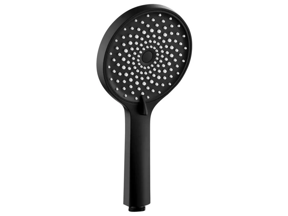 Nejlepší Volba Ruční masážní sprcha, 4 režimy sprchování, průměr 123mm, černá mat