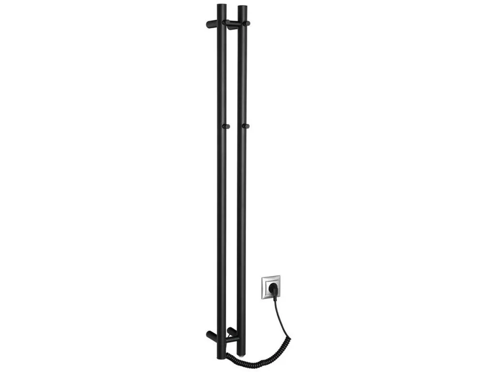 Sapho elektrický sušák ručníků 109x1200mm, 40W, PAPINADO ER340 černá mat Vysoce Kvalitní