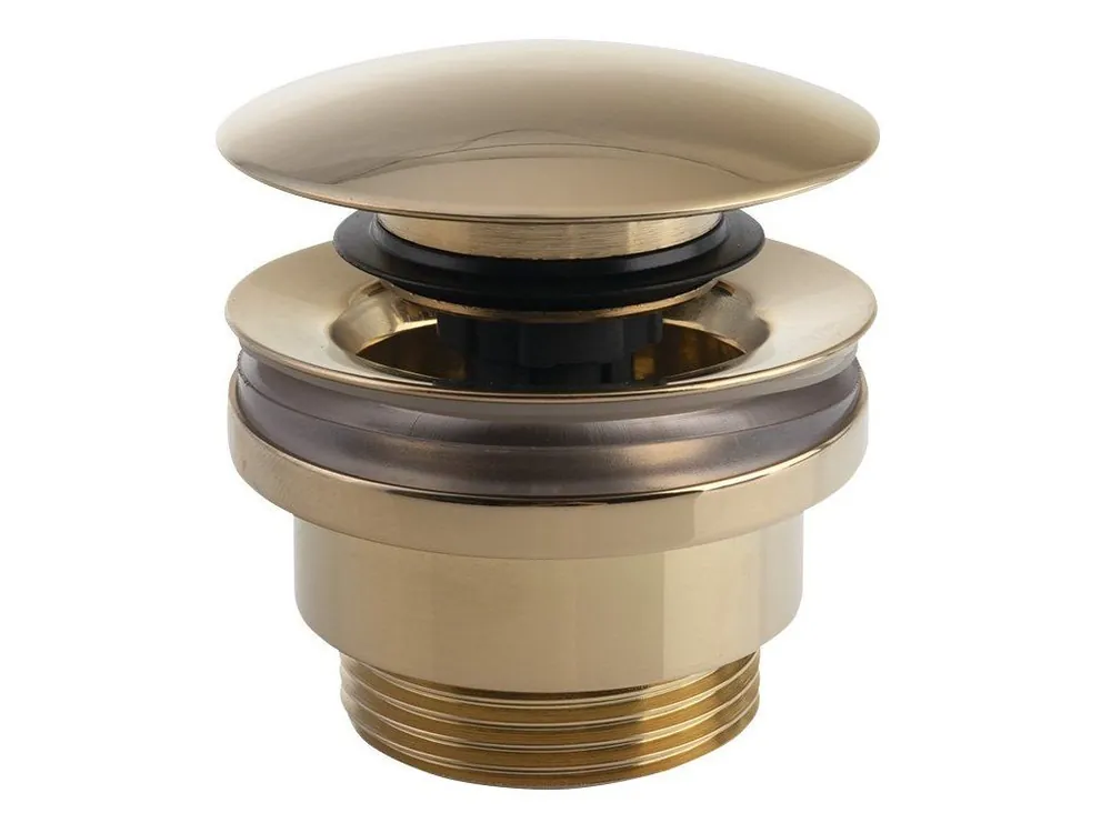 Silfra umyvadlová výpust 5/4“, tichý click-clack, velká zátka, tl.5-55mm, UD425S56P zlato Nejprodávanější